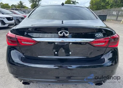 2021 Infiniti Q50 Pure z USA, uszkodzony, nr VIN JN1EV7AP1MM701174